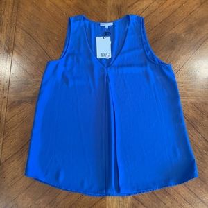 Blue Sleeveless Blouse